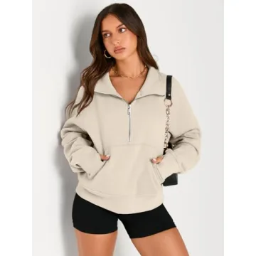 AUTOMET Womens Cropped Hoodie - Stylish & Comfy Fall Fashion