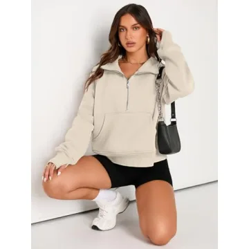 AUTOMET Womens Cropped Hoodie - Stylish & Comfy Fall Fashion