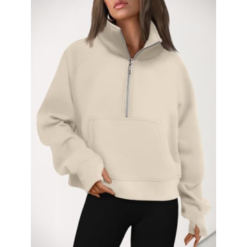 AUTOMET Womens Cropped Hoodie - Stylish & Comfy Fall Fashion