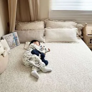 BuLuTu Muslin Cotton Kids Duvet Cover - Floral Design