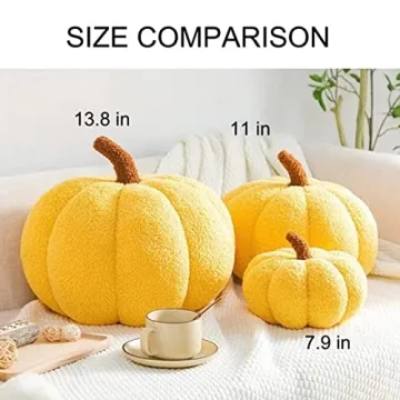 Geeen Coraje Pumpkin Pillow Soft Plush Fall Decor