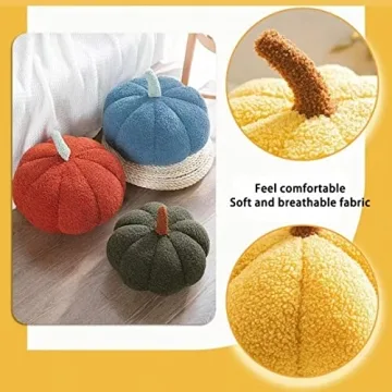 Geeen Coraje Pumpkin Pillow Soft Plush Fall Decor
