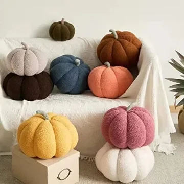 Geeen Coraje Pumpkin Pillow Soft Plush Fall Decor