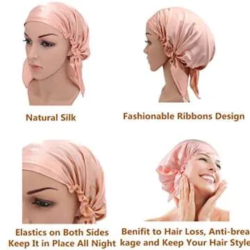 YL TRD Silk Sleep Night Cap for Hair Protection