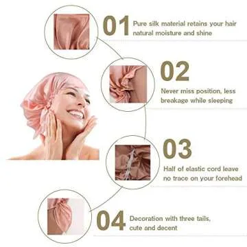 YL TRD Silk Sleep Night Cap for Hair Protection