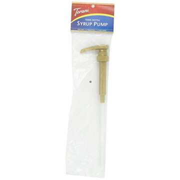 Torani Variety Pack Caramel, French Vanilla, Vanilla & Hazelnut Syrups (4 x 25.4 oz) + Torani Syrup Pump (750 ML)