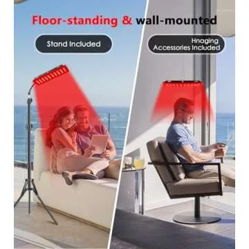 Red Light Therapy Lamp for Pain Relief and Skin Care