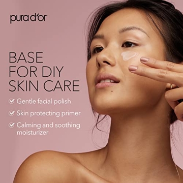 PURA D'OR Organic Sweet Almond Oil for Skin & Hair Care