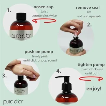 PURA D'OR Organic Sweet Almond Oil for Skin & Hair Care