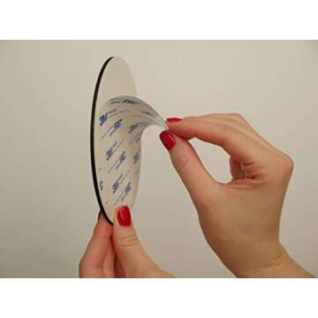 All Hung Up 4" x 5" No Soliciting Sign for House, 3M Self-Adhesive for Door,Window,Wall, Durable Quality Finished Aluminum Metal Surface, Home,Business,Office, Thank You, Black Oval