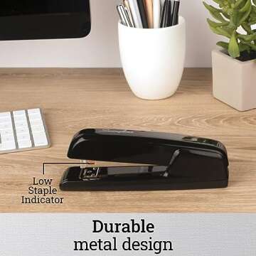 Swingline Stapler, 30 Sheet Capacity, 747 Business Stapler, Jam Free, Metal, Black (74732)