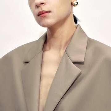 URBAN REVIVO Womens Sleeveless Blazer Vest V Neck Summer Casual Waistcoat Lapel Collar Button Up Tops for Women Khaki, X-Small