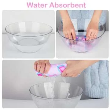 Basumee Microfiber Hair Towel Wrap for Kids 2 Pack Rapid Drying Hair Towel with Button Hair Turbans for Wet Hair Wraps Head Towel Wrap for Women and Girls, Pink Green Hearts