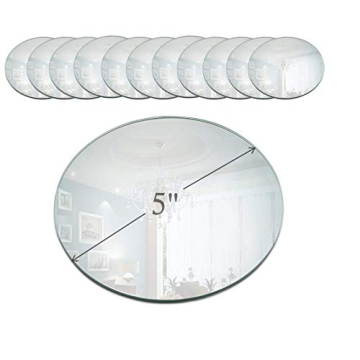 Elegant Set of 12 Round Mirror Plates for Centerpieces