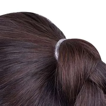 eBoot 500 Pcs 3 mm Elastic Hair Bands Mini Rubber Bands Small Hair Ties Ponytail Elastics Holders for Braids Hair (Clear,Transparent)