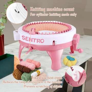SENTRO Knitting Machine - 48 Needles & Row Counter