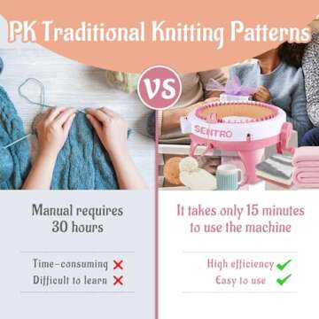 SENTRO Knitting Machine - 48 Needles & Row Counter