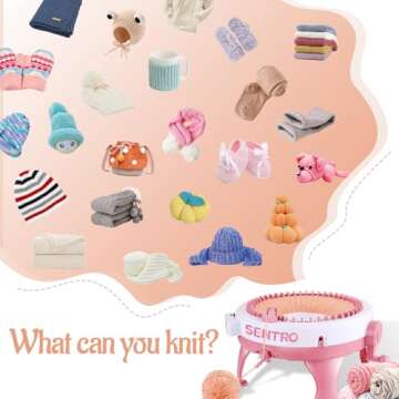 SENTRO Knitting Machine - 48 Needles & Row Counter