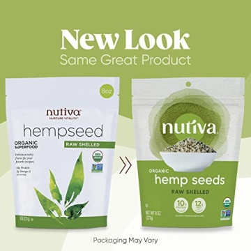 Nutiva Organic Shelled Hemp Seeds - Plant Protein Packed