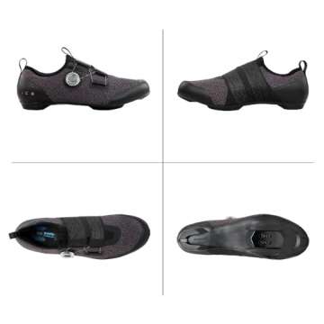 SHIMANO SH-IC501 High Performance Indoor Cycling Shoe, Black, 7.5-8 Women / 6.5-7 Men, (EU 40)