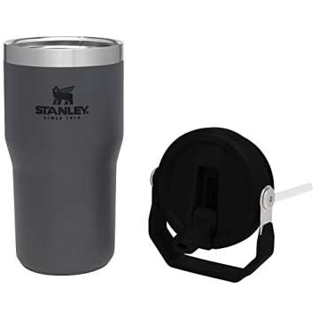 Stanley IceFlow Flip Straw Tumbler with Handle 20 oz | Twist On Lid and Flip Up Straw | Leak Resista...
