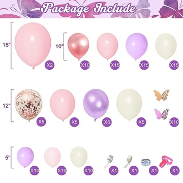 151PCS Pink Balloon Garland Arch Kit for Events