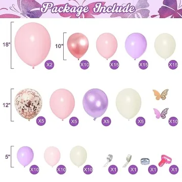 151PCS Pink Balloon Garland Arch Kit for Events