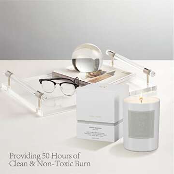 ESNA HOME White Tea Aromatherapy Candle | Elegant Gift Idea