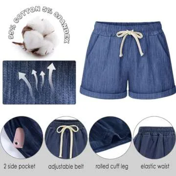 XinYangNi Women's Casual Bermuda Shorts for Summer Comfort and Style White X-Small