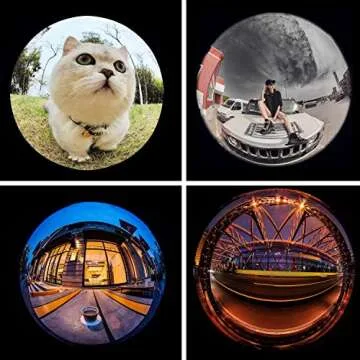 BIGBIGRIVER 210° Fisheye Lens, Professional Cell Phone Lens for iPhone,Samsung,Pixel,BlackBerry,Ipad,Notebook,Etc,Fish Eye Lens