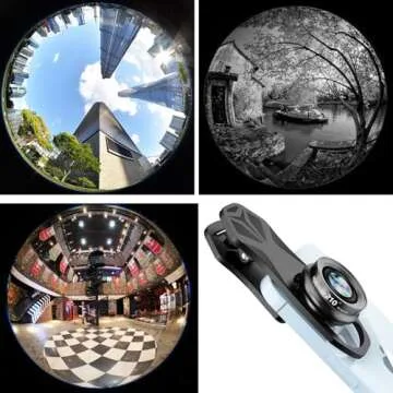 BIGBIGRIVER 210° Fisheye Lens, Professional Cell Phone Lens for iPhone,Samsung,Pixel,BlackBerry,Ipad,Notebook,Etc,Fish Eye Lens