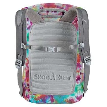 Skog Å Kust BackSak Heavy Duty Waterproof Backpack - Gear Bag for Sports, Travel, & More - 35L Tie Dye