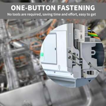 100PCS Nylon Universal Cable Tie Buckle, Heavy Duty Self-Locking Nylon Zip Ties Holder, Plastic Cabl...