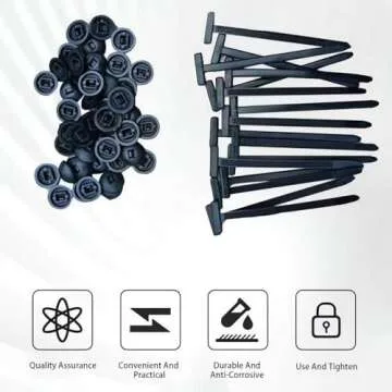 100PCS Heavy Duty Nylon Universal Cable Tie Buckle Suit