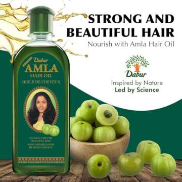 Dabur Amla Hair Oil for Healthy Hair and Moisturized Scalp, for Men and Women, Indian Bio Oil for Hair, Natural Care for Beautiful Hair (200ml)