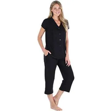 Stylish PajamaMania Stretchy Knit Pajama Set for Women