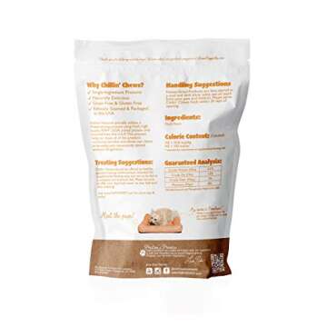 Nativo Naturals Chillin Chews for Dogs; Training Treats Freeze Dried Raw Duck Necks: Ethically Sourced, Single Source Protein, Gluten Free & Grain Free, Made in USA