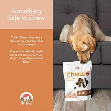 Nativo Naturals Chillin Chews for Dogs; Training Treats Freeze Dried Raw Duck Necks: Ethically Sourced, Single Source Protein, Gluten Free & Grain Free, Made in USA