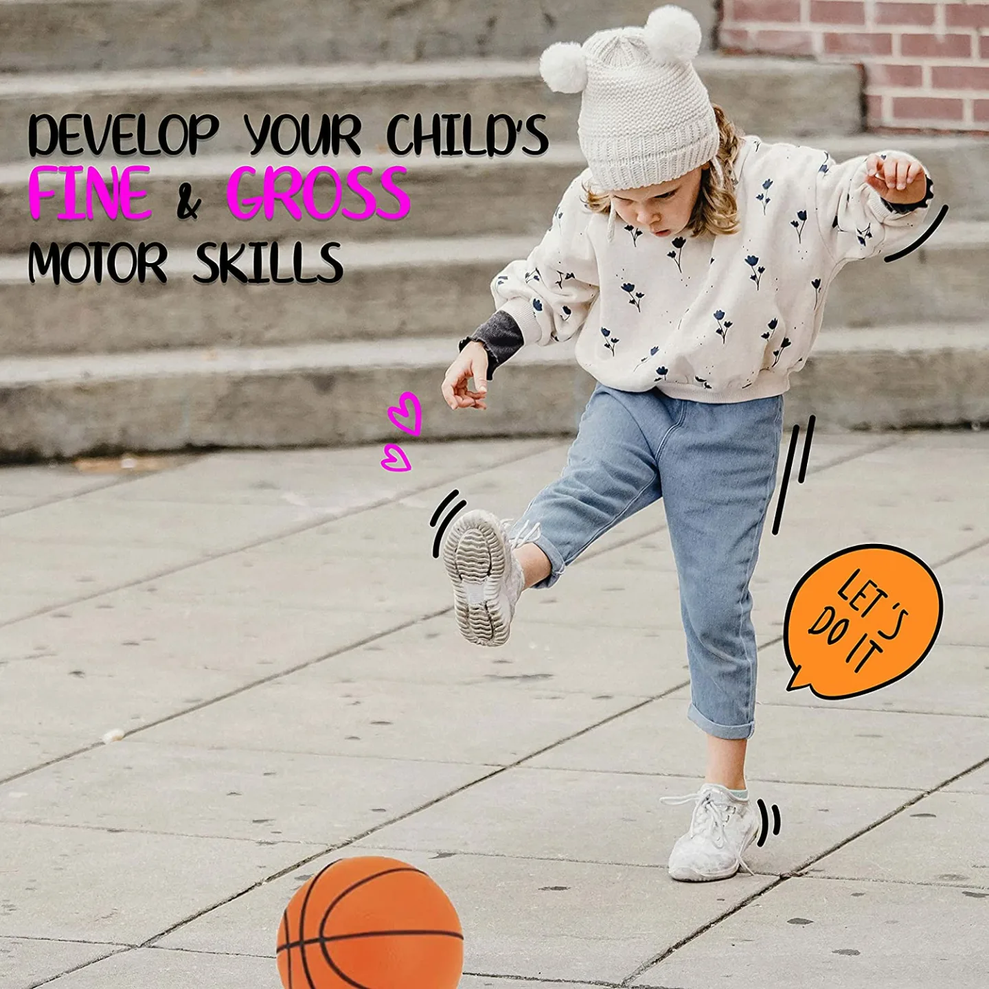 5 Foam Sports Balls for Toddlers with Free Carry Bag