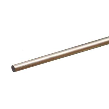 K&S K & S 83043 Round Aluminum Rod, 1/8" OD x 12" Long, 1 Piece, Made in The USA