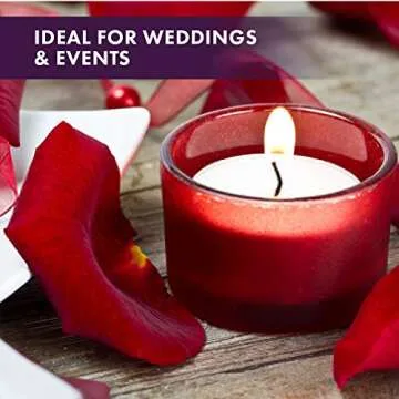 MontoPack Unscented Tealight Candles Bulk for Home & Events