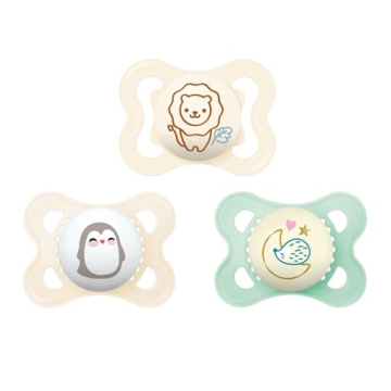 MAM Variety Pack Baby Pacifier, Includes 3 Types of Pacifiers, Nipple Shape Helps Promote Healthy Or...