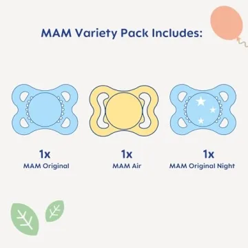 MAM Baby Pacifier Variety Pack for 0-6 Months, 3 Count