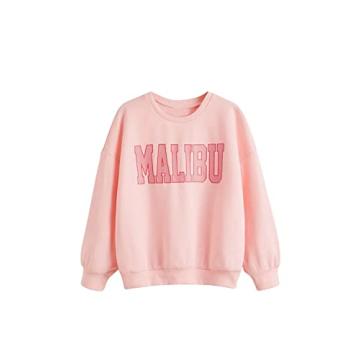 SHENHE Cute Graphic Crewneck Sweatshirt for Girls