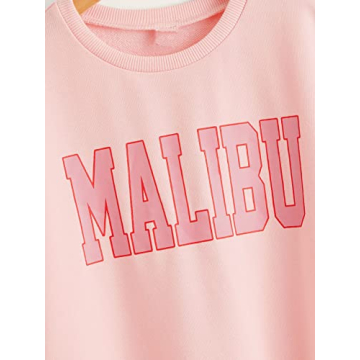 SHENHE Cute Graphic Crewneck Sweatshirt for Girls
