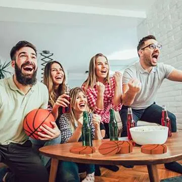 120 Pcs Basketball Party Napkins Basketball Birthday Paper Cocktail Napkins for Sports Themed Party Decorations