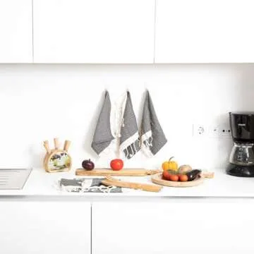 SMYRNA TURKISH COTTON Wash Cloths Pack of 6 | 12"x12" | Versatile Bath Towels for Bathroom, Hotel, SPA, Gym | Soft, Absorbent, Prewashed and Quick Dry Turkish Hand Towels, Dark Gray