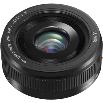 Panasonic LUMIX G II Lens, 20MM, F1.7 ASPH, MIRRORLESS Micro Four Thirds, H-H020AK (USA Black)