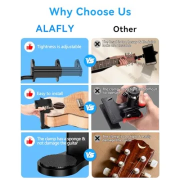 Top Adjustable Guitar Phone Holder for Musicians