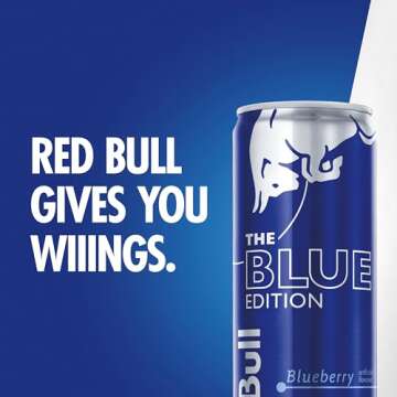 Red Bull Blue Edition Energy Drink - Refreshing Blueberry Flavor
